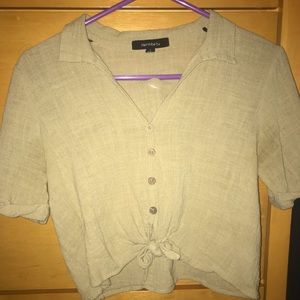 Crop Button Up